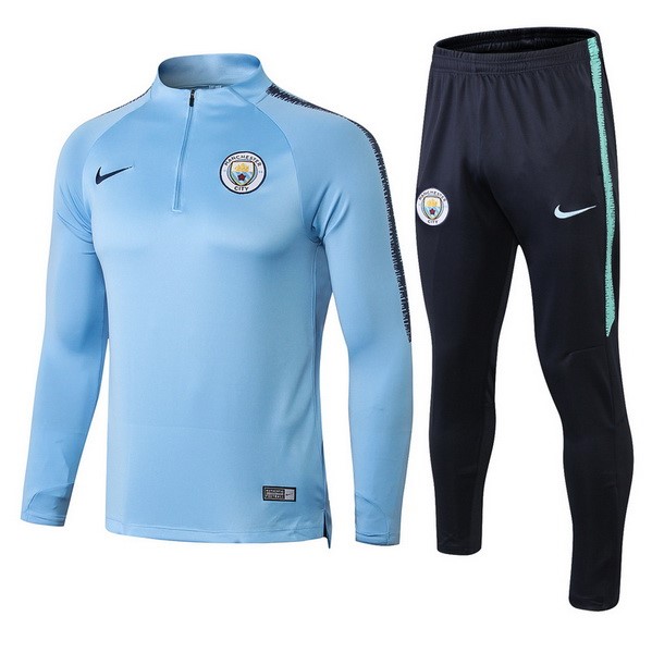 Survetement Football Manchester City 2018-19 Bleu Noir